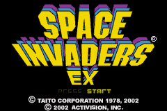 Space Invaders EX Title Screen